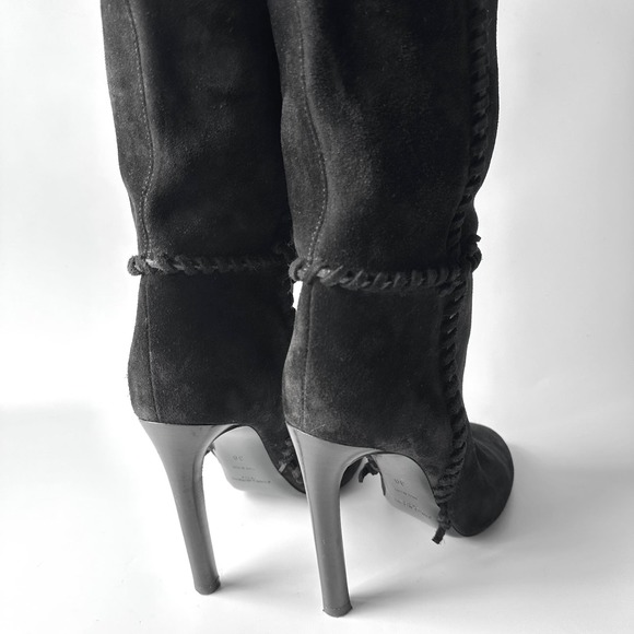 Saint Laurent Mica Suede Knee Boot - Picture 5 of 7